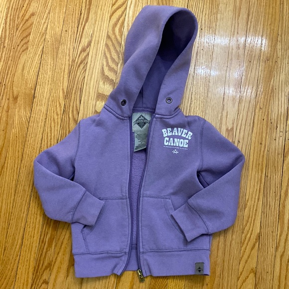 Roots Other - Limited edition Beaver Canoe hoodie. Size 4T. Purple